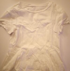 Contoured Flared White Top